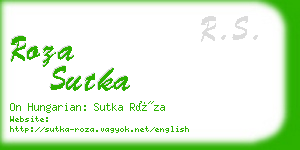 roza sutka business card